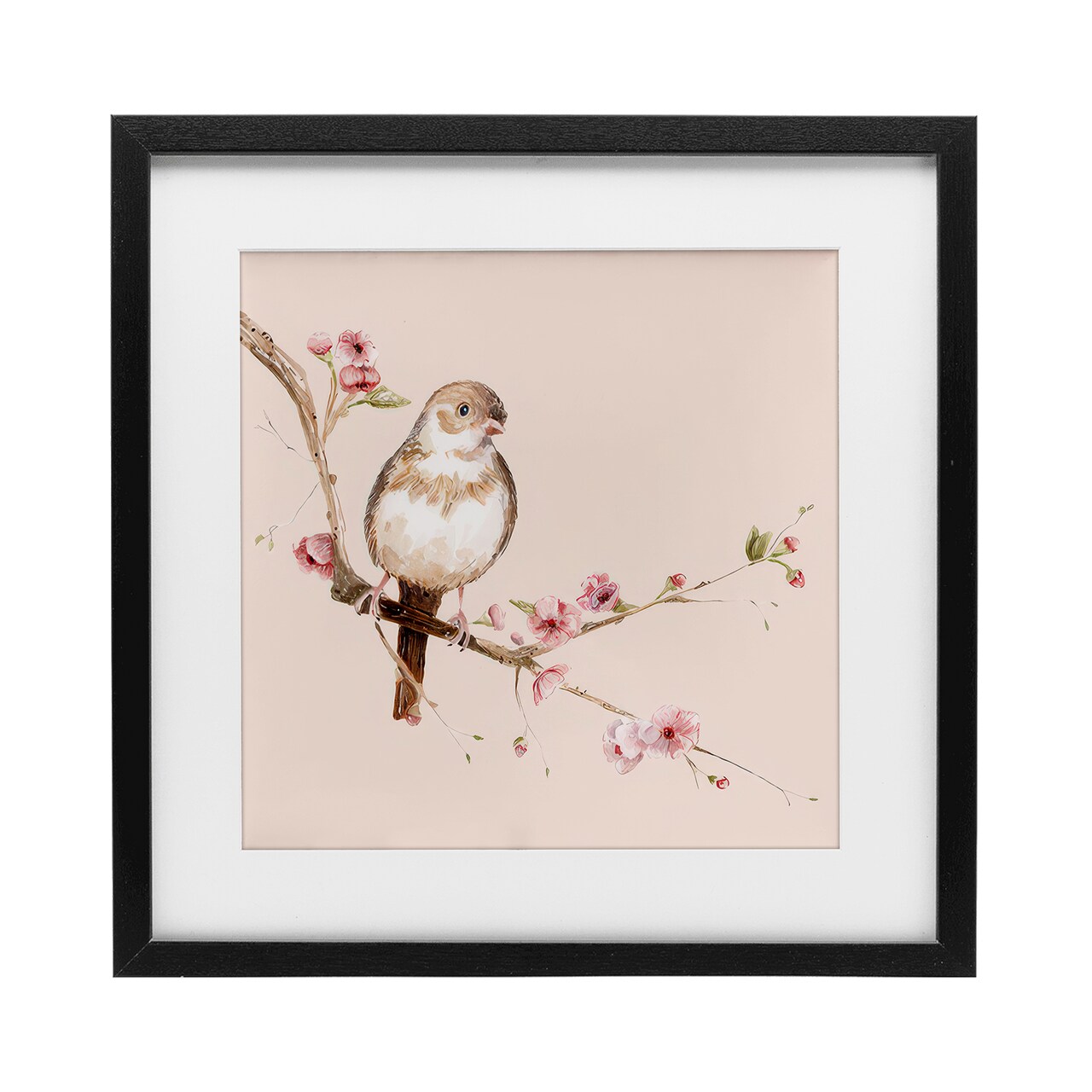 Stupell Industries Sweetest Brown Bird Framed Print Under Glass, design by Lisa Wehmeyer